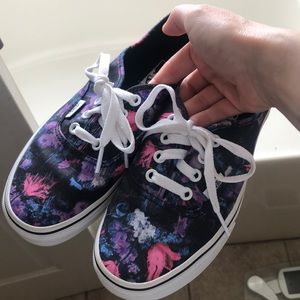 Floral print vans